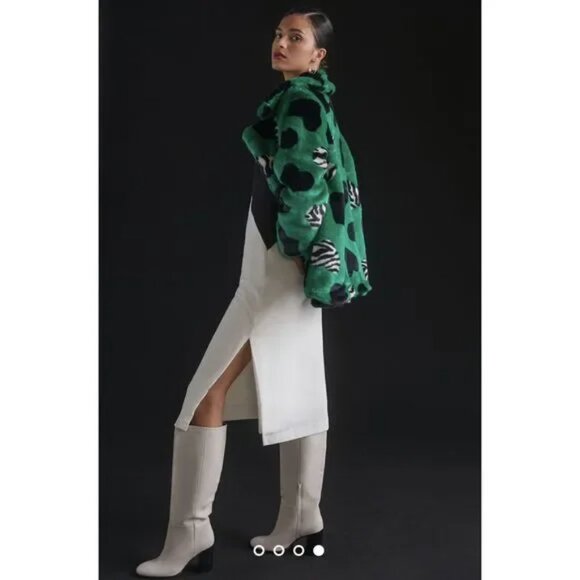 Anthropologie Maeve Faux Fur Coat NWOT Size XS - Picture 4 of 4